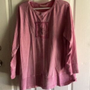 Pink women’s Long Sleeve Shirt/tunic